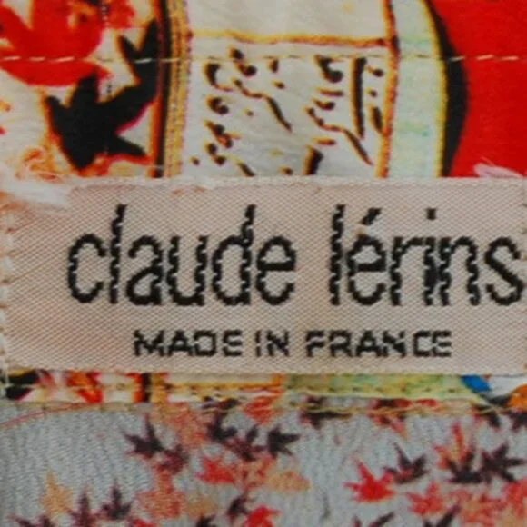 Claude Lerins 1970's Storied Blouse With Asian Scenes - France - Picture 4 of 4